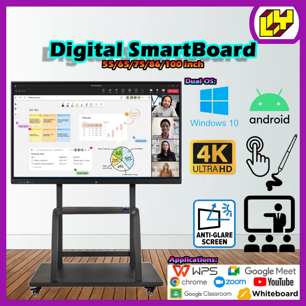 Interactive Whiteboard Digital Smartboard Touch Screen Smart Board All in One White board Teaching
