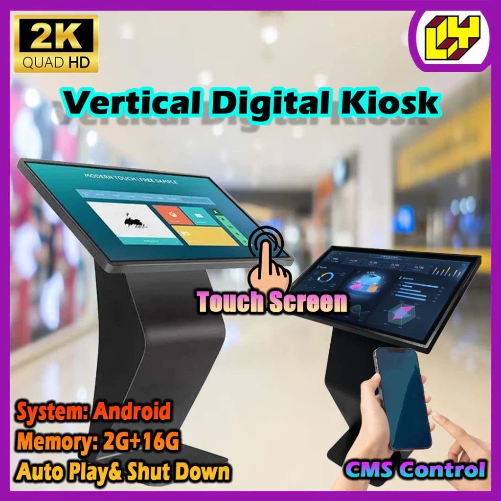 Digital Information Kiosk K Shape Digital Signage Self Service Kiosk
