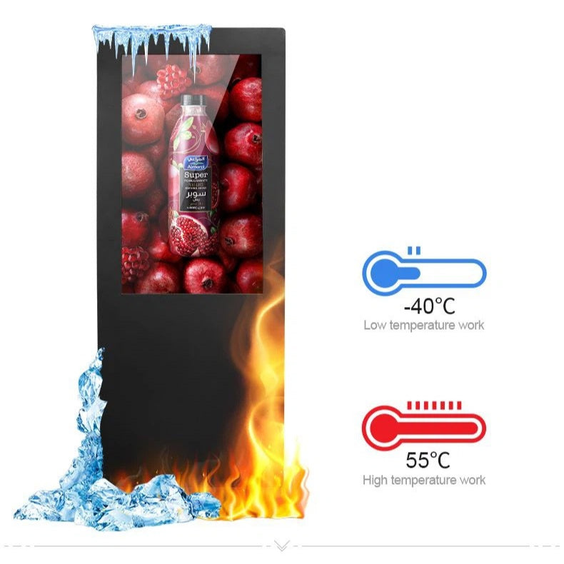 Outdoor Digital Signage Floor Standing Outdoor Advertising Display Screen Kiosk Screen Standee Advertising TV