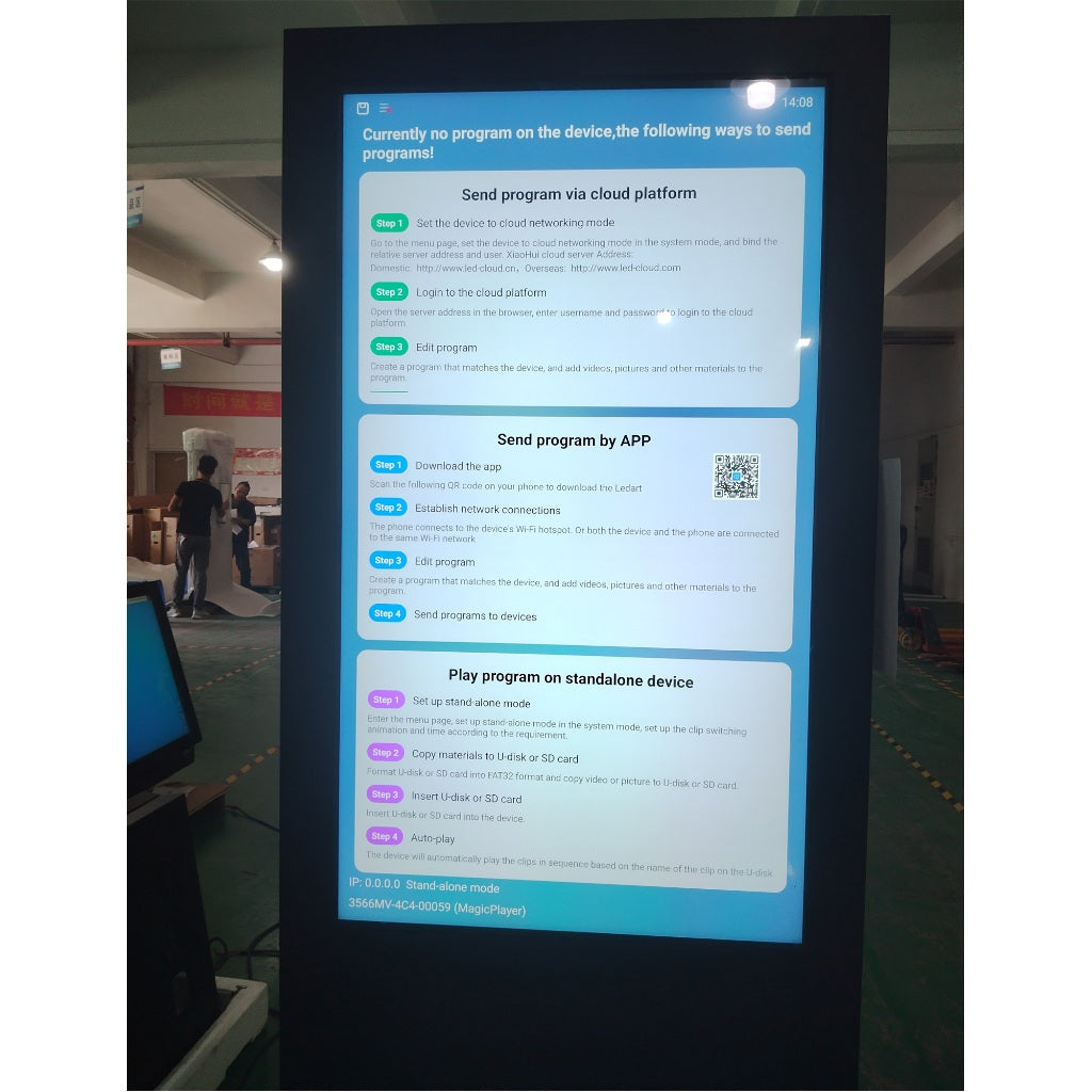 Outdoor Waterproof Digital Signage IP65 Digital Signage Advertising Display Outdoor Floor Standing Kiosk Standee Outdoor
