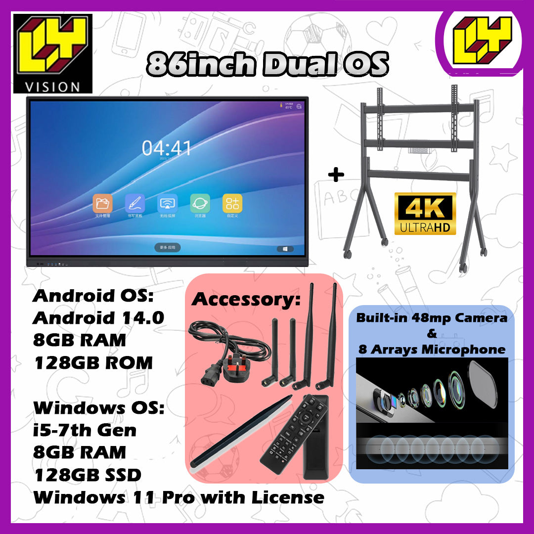 Interactive Whiteboard Digital Smartboard Touch Screen Smart Board All in One White board Teaching