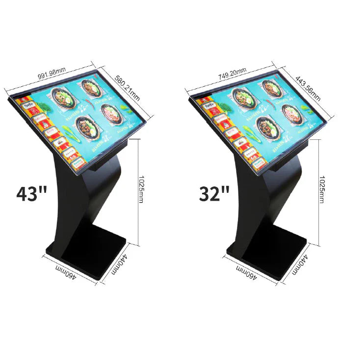 Digital Information Kiosk K Shape Digital Signage Self Service Kiosk